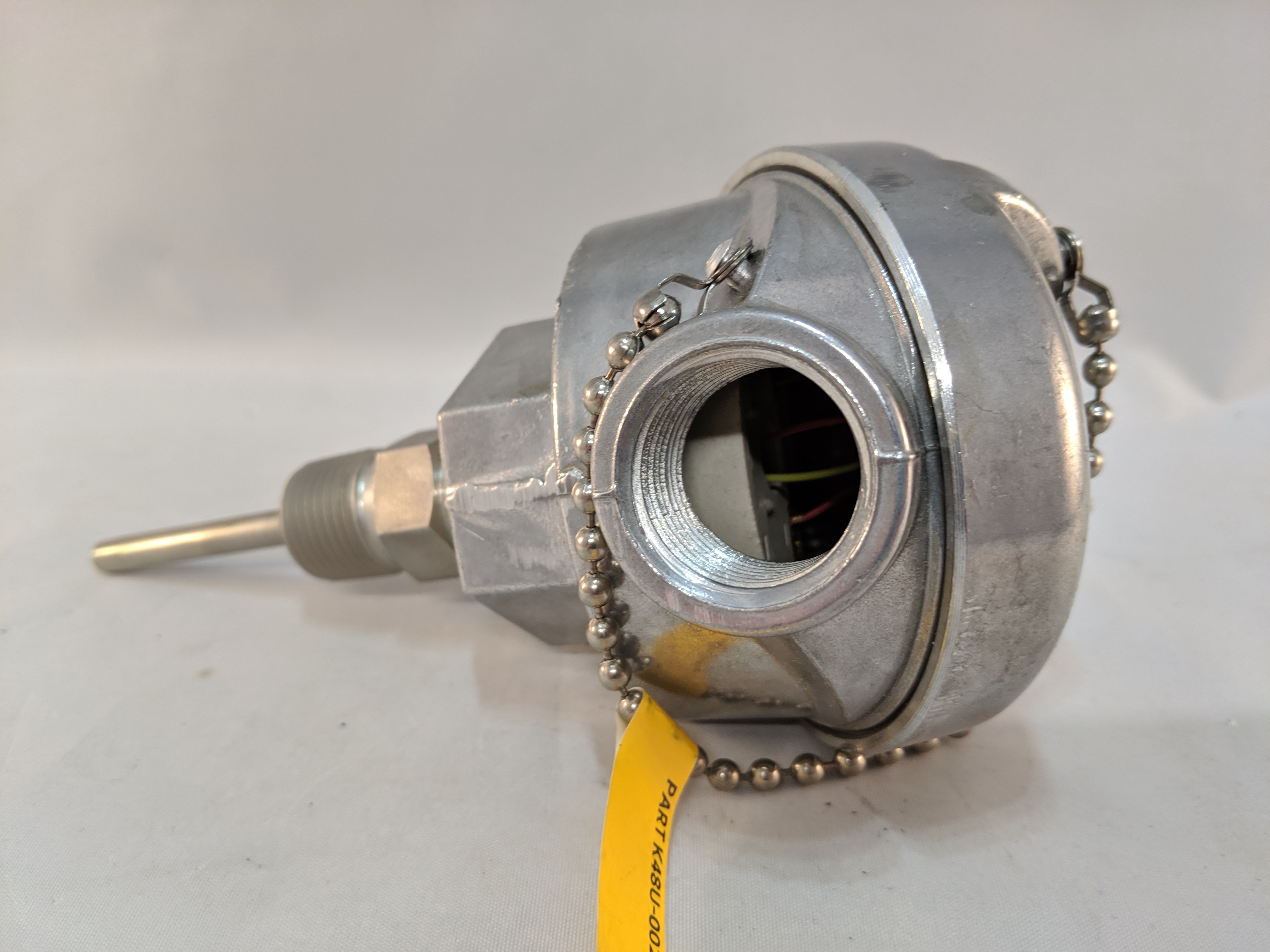 TYPE K THERMOCOUPLE, 1/4" X 2", 1/2"SS THREAD, WITH HEAD GROUNDED