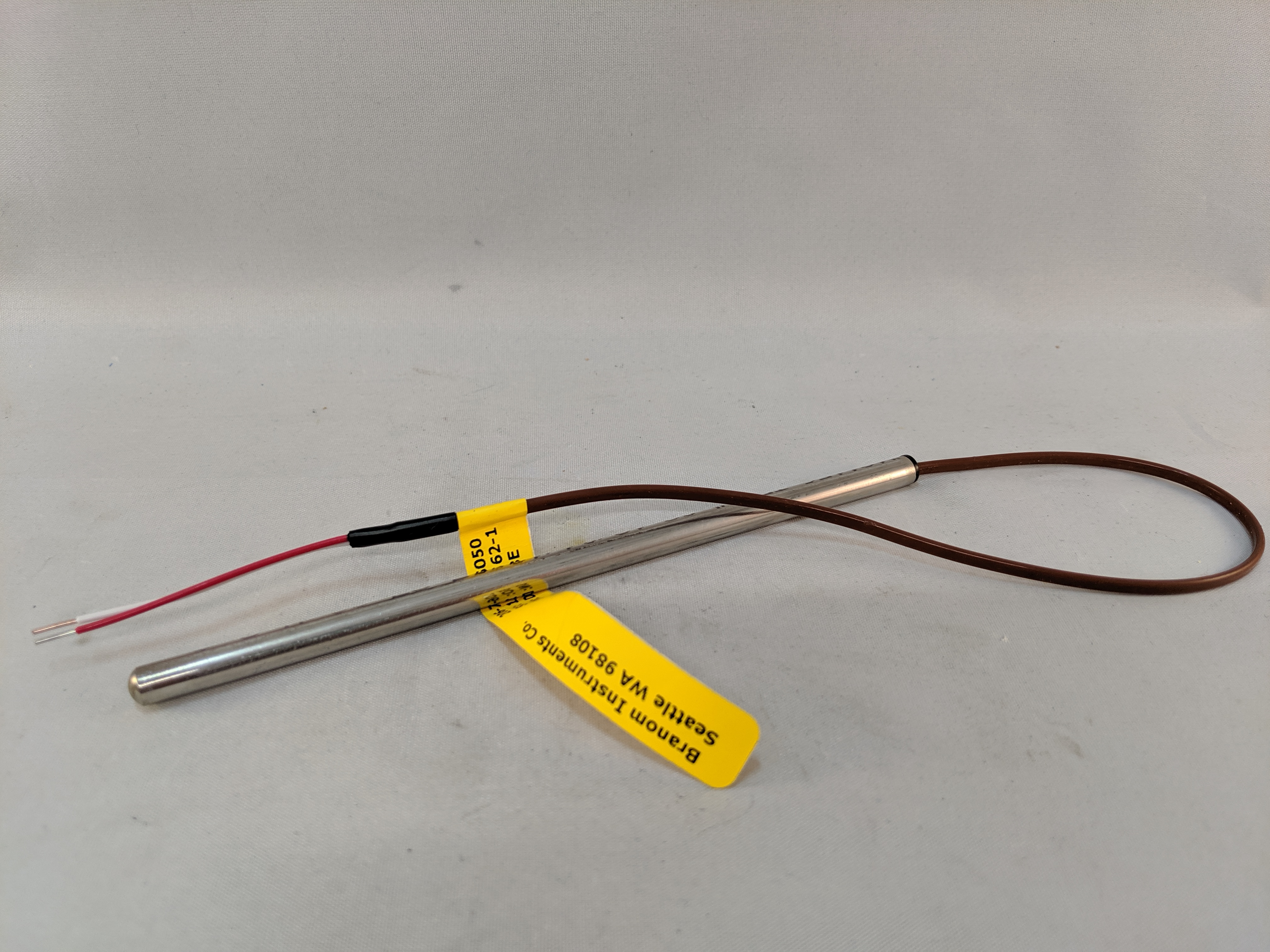 CUTTABLE TYPE J THERMOCOUPLE, 6"SHT.12"LEADS UNGR.JNCT. AX1008801-6"