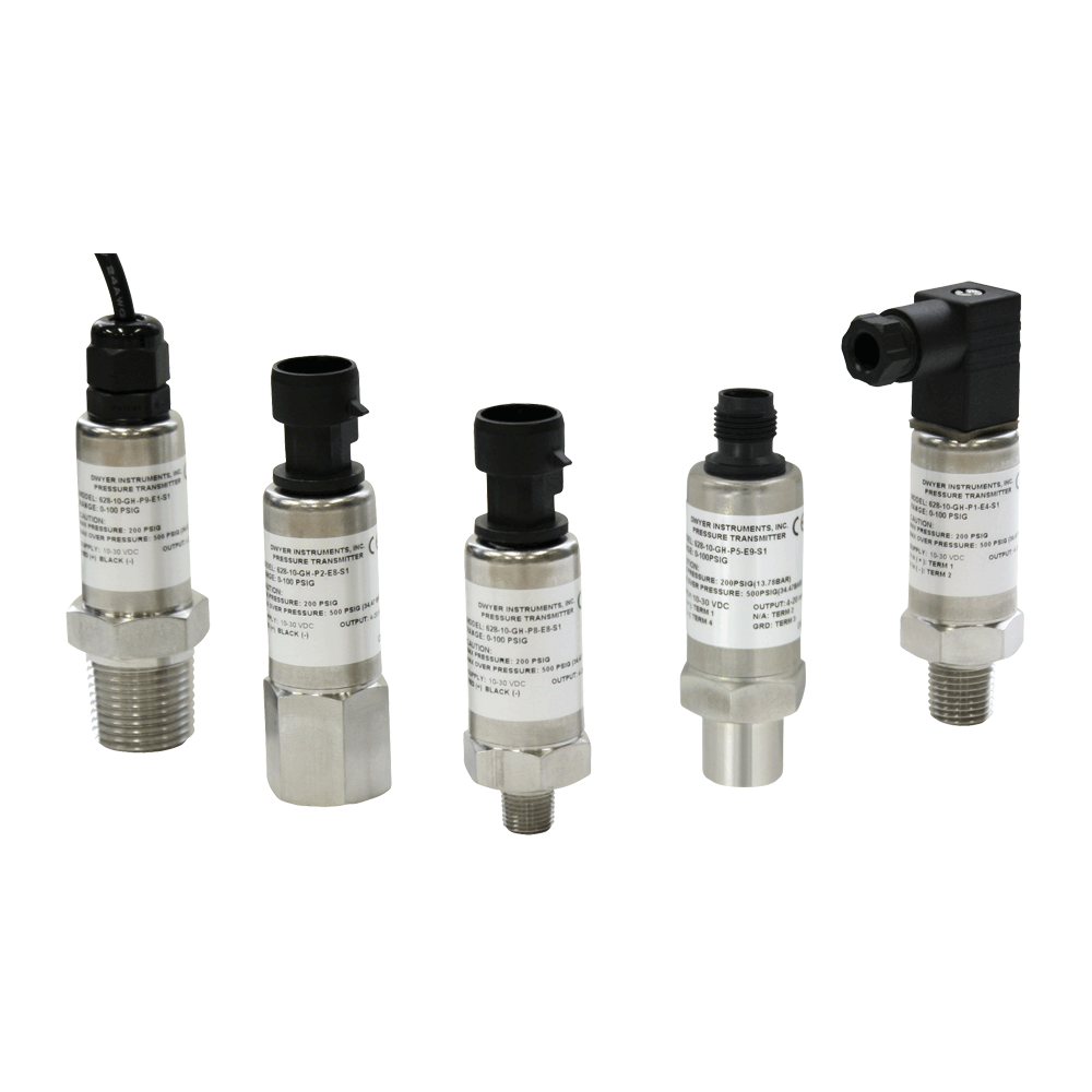 628CR SERIES TRANSMITTER, 0-300PSI, 4-20mA, 1/4"NPT