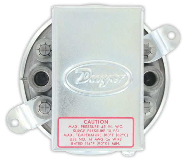 LOW DIFFERENTIAL PRESSURE SWITCH .15 TO .5" WATER COLUMN