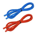 Lead - set of 2, color-coded (red/blue) leads for use with AEMC® ground tester reels incorporating banana jack input