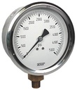Wika 213.53 Series Industrial Brass Liquid Filled Pressure Gauge, 0 to 5000 psi - NO LONGER AVAILABLE, SEE P/N:52861299
