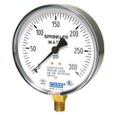 Wika 111.10 Series 4" Sprinkler Gauge, 400 PSI "AIR/WATER", 1/4" NPT, Lower Mount