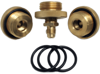 Mid-West Quick Connect Test Cock Adapters, 3/4 in NPT Quick Connect x 1/4 in Flare