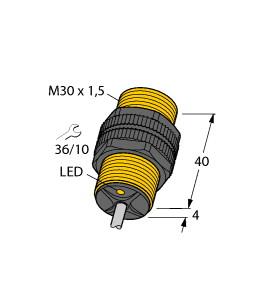 Turck Inductive Sensor, With Extended Temperature Range (BI10-P30-Y1X/S97)