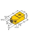 Turck Inductive Sensor, For Material Recognition (BI15-Q20-2LU-H1141/S950)