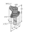 Turck Inductive Sensor, For High Pressures (BI2-CRS1159-AP4X2-H1141/S34)