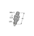 Turck Inductive Sensor, Stainless Steel Front (BI3-EG08FE-AP6X)