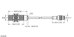 Turck Inductive Sensor (BI5-S18-AP6X-0.2-RS4T)