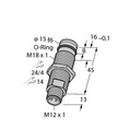 Turck Inductive Sensor, For High Pressures (BID2-G180-Y0-H1141/S212)