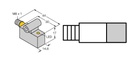 Turck Magnetic Field Sensor, For Pneumatic Cylinders (BIM-IKE-AP6X-V1131 W/KLI3)