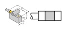 Turck Magnetic Field Sensor, For Pneumatic Cylinders (BIM-IKT-AP6X W/KLI3)