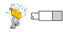 Turck Magnetic Field Sensor, For Pneumatic Cylinders (BIM-PST-AP6X-V1131 W/KLP80)