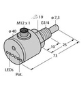 Turck Flow Monitoring, Immersion Sensor with Integrated Processor (FCS-G1/4A4-AP8X-H1141)