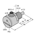 Turck Flow Monitoring, Immersion Sensor with Integrated Processor (FCS-GL1/2A4-AP8X-H1141)