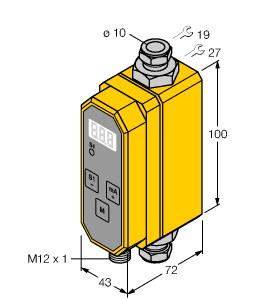 Turck Flow Rate Measurement, Inline Sensor with Integrated Processor (FTCI-10D10A4P-LI-UP8X-H1141)
