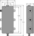 Turck FOUNDATION fieldbus, IP67 junction box, 4-channel (JBBS-49SC-E413/EX)