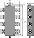 Turck FOUNDATION fieldbus, IP67 junction box, 6-channel (JBBS-49SC-T615B/EX)