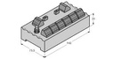 Turck FOUNDATION fieldbus and PROFIBUS-PA, IP20 junction box, 6-channel (JRBS-40-6C/EX)