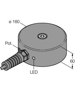 Turck Inductive Sensor, With Increased Temperature Range (NI100-Q160-AP44X/S120)