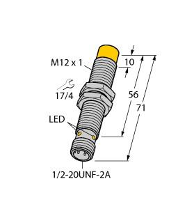 Turck Inductive Sensor, With Weldguard® coating (NI4-GT12-ADZ32X-B3131/S34/S1589)