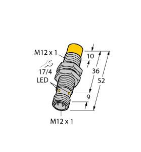 Turck Inductive Sensor (NI4-M12-RD4X-H1143)