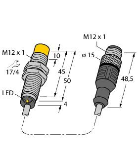 Turck Inductive Sensor (NI4-M12-VP6X-0.2-RS4.4T)