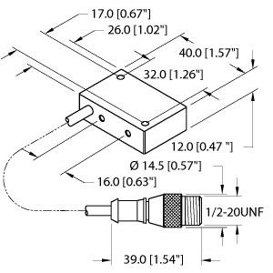 Turck Inductive Sensor (NI4-Q12-AZ31X-0.2-SB3T)