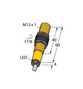 Turck Inductive Sensor, With Increased Temperature Range (NI4-S12-AZ31X/S100)
