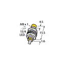 Turck Inductive Sensor, With Increased Switching Distance (NI5-M08KK-AN6X)