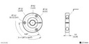 Turck Accessories, Positioning Element, For Encoders RI-QR24 (P2-RI-QR24)