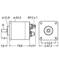 Turck Absolute Rotary Encoder - Multiturn, Industrial Line (RM-89SA1R-9B28B-B2M12)