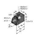 Turck Ultrasonic Sensor, Diffuse Mode Sensor (RU200-CK40-LIU2P8X2T-H1151)