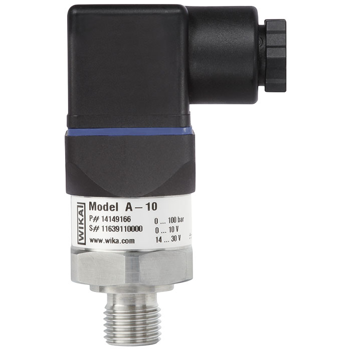 Wika A-10 PRESSURE TRANSDUCER 0-2500PSIG, 4-20mA, 2 WIRE,  1/4"NPT, 15'