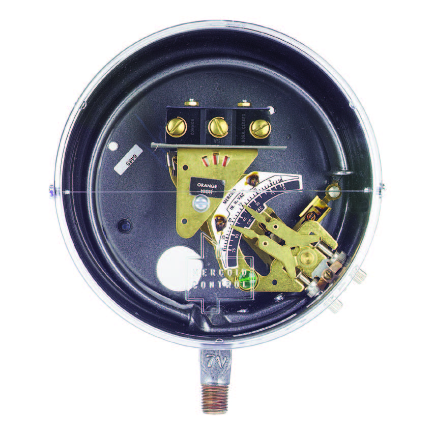 DA Series Bourdon Tube Pressure Switch, 403SS, 10-300PSIG, SPDT Adjustable Deadband Snap Action Switch