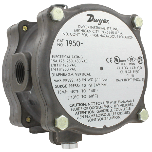 Dwyer, Series 1950 Explosion-proof Differential Pressure Switch