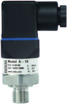 Wika A-10 TRANSMITTER, 0...100 PSIG; 1/4 NPT; 4-20mA, 5M Cable, NIST Cert