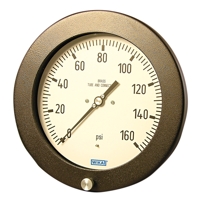 Wika 232.25 Series 6" SS Dry Industrial Pressure Gauge, 0 to 300 psi, 1/2 NPT, LBM