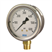 Wika 113.53 Series Liquid Filled Pressure Gauge, 1.5" Dial, 0-4 Bar, 1/4" NPT Brass Bottom Mount