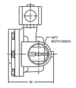 210 Series Solenoid Valve (8210), 1-1/2" NPT, 120 VAC, Brass, 2 Way-2/2 NO