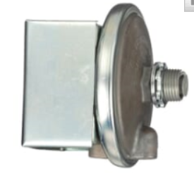 Differential pressure switch, range 0.5-2.0" w.c., approx. deadband @ min. set point 0.10, approx. deadband @ max. set point 0.12.