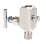 Wika IV10 1/4 NPT F - 1/4 NPT F 316/316L M8 female laterial bleeder with plug PTFE