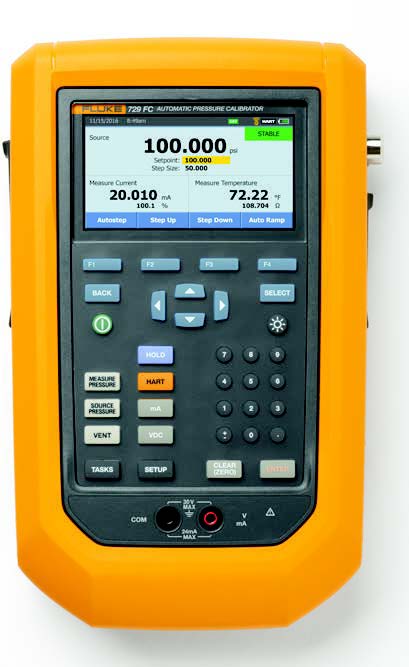 Fluke Automatic pressure calibrator, 300 psi, 20 bar range, no wireless communication