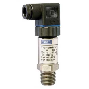 Wika A-10 PRESSURE TRANSMITTER 0-100"H2O, 4-20mA, 2 WIRE DIN CONNECTOR, 1/4"NPT