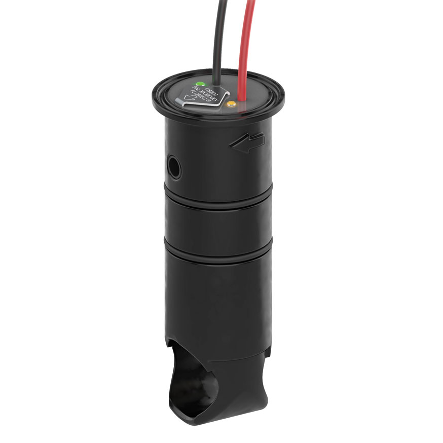 Flomec QS200 Series Ultrasonic Flow Sensor Electronics Insert for Schedule 80 PVC Tee or Saddle for Water