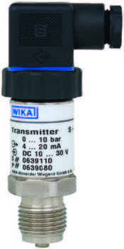 Wika S-10 SERIES PRESSURE TRANSMITTER, 0-15PSI, 4-20MA, 1/2"NPT