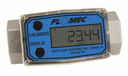 Flomec G2 Series, Turbine Flow Meter, 1" NPTF, Battery Powered Display, Stainless Steel Body for Petro Chem, Fuel, Water, and Solvents