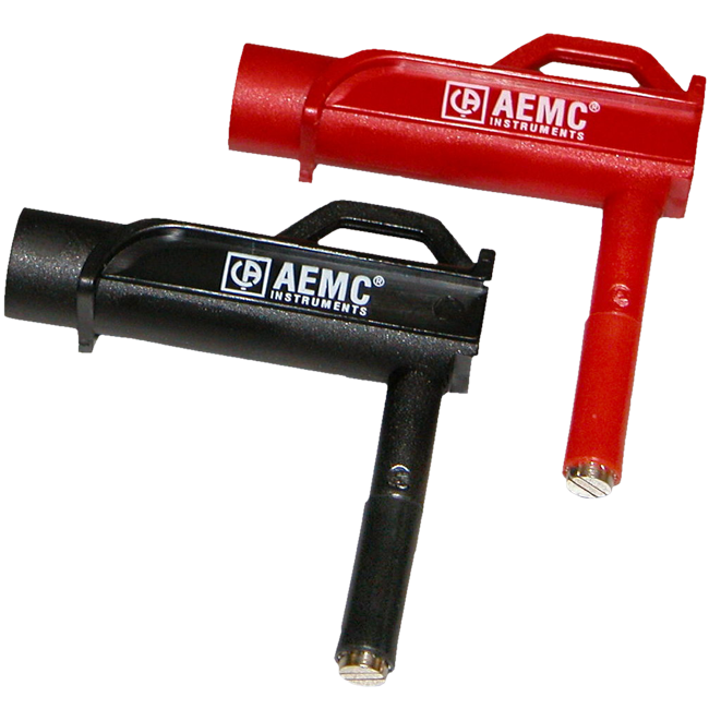 SET OF TWO PROBES, RED/BLACK