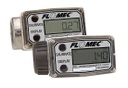 Flomec A1 Series, Turbine Flow Meter, Battery Powered Display, Nylon Body for Water and Non-Aggressive Chemicals, 1" NPTF, Gallon UoM