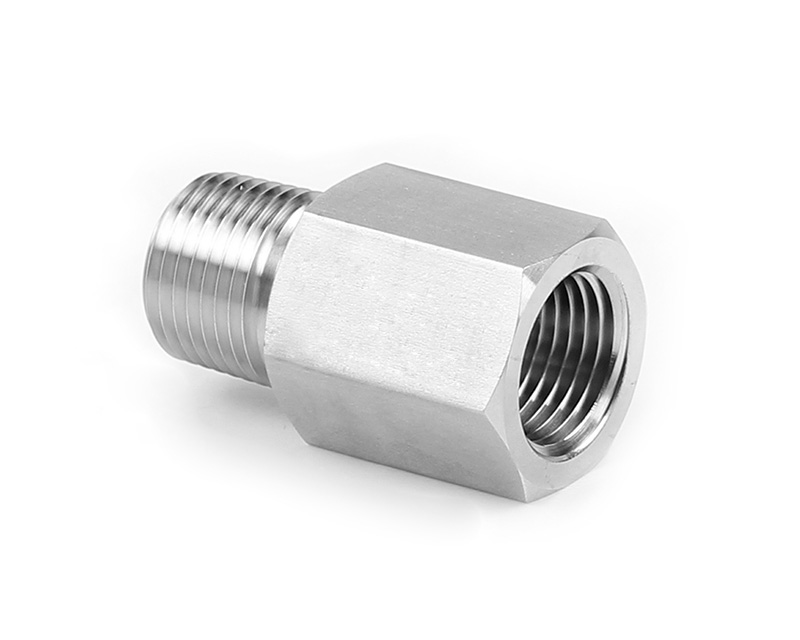 316 SS, FITOK 6 Series Pipe Fitting, Adapter, 1/2 Female NPT × 1/4 Male NPT
